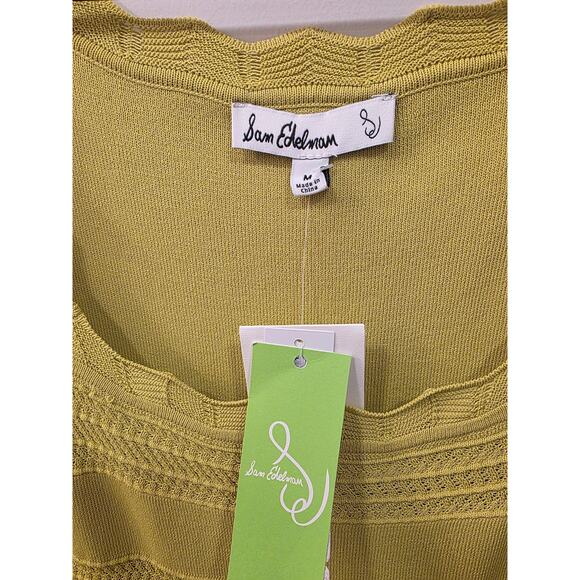 Sam Edelman Azariah Pointelle Square Neck Knit Tank - Picture 5 of 9